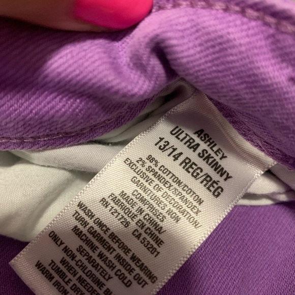 Aeropostale purple super skinnies - Picture 3 of 4